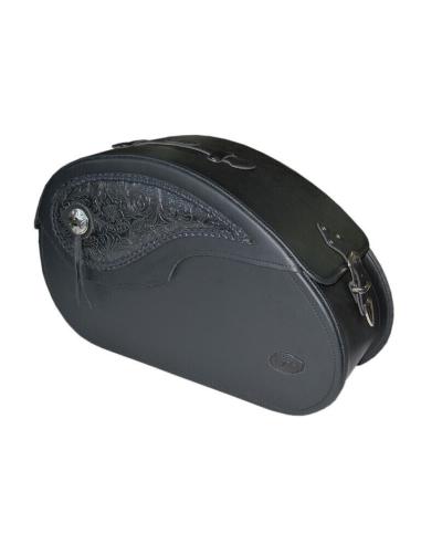 ALFORJE DE PELE RÍGIDA NAPOLEÃO GOTIK 51 X 32 X 20