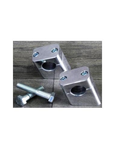 RISERS INCLINADOS DE 4,5 CM DE ALUMÍNIO BILLET CROMADO