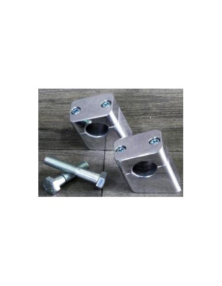 RISERS INCLINADOS DE 4,5 CM DE ALUMÍNIO BILLET CROMADO