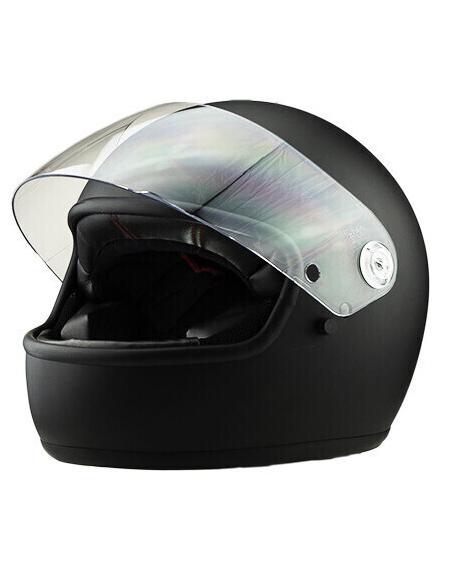 INTEGRAL HELMET THE VILLAIN & CO BY IGUANA CUSTOM-BLACK MATE