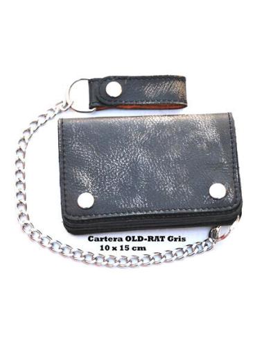Comprar Cartera Con Cadena Old-Rat Gris a precio de oferta