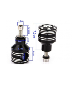 Comprar Torretas Skull Negra Contrast 5Cm a precio de oferta 2