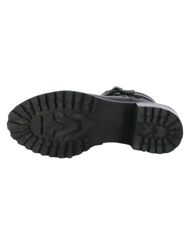 Acquista Stivaletti Overlap Biker da Donna Neri a prezzo scontato