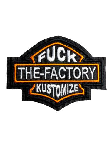 PATCH FUCK THE FACTORY KUSTOMIZE 6 X 8 CM