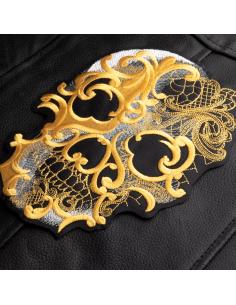 PATCH CRANIANO GOTIK SKULL GOLD 20 CM. 2