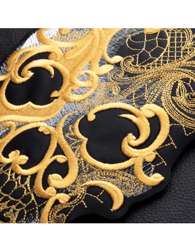 PATCH CRANIANO GOTIK SKULL GOLD 20 CM.