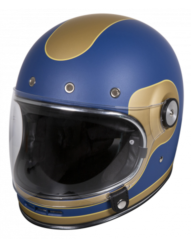 CAPACETE RETRO STORMER ORIGIN ADVANCE BLUE GOLD