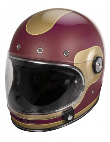 CAPACETE RETRO STORMER ORIGIN ADVANCE BURGUNDY GOLD