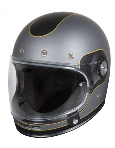 Comprar Casco Integral Retro Origin Advance Grey Black a precio de oferta