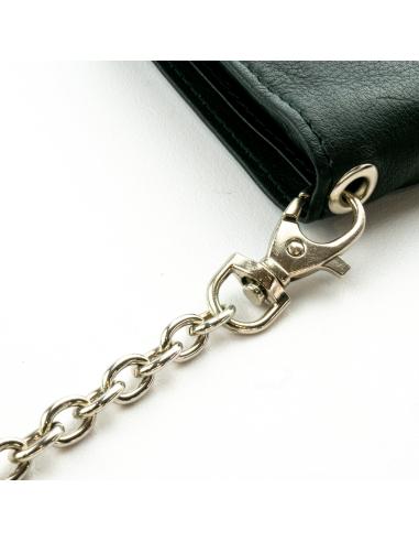 Wallet Chain 40 Cm Fine Link With 2 Skulls