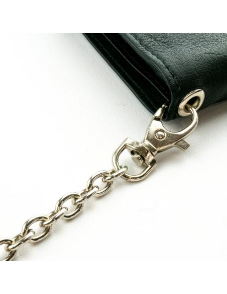 Wallet Chain 40 Cm Fine Link With 2 Skulls