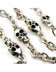 Comprar Cadena Para Cartera 50 Cm Eslabón Fino Y 4 Calaveras a precio de oferta 2