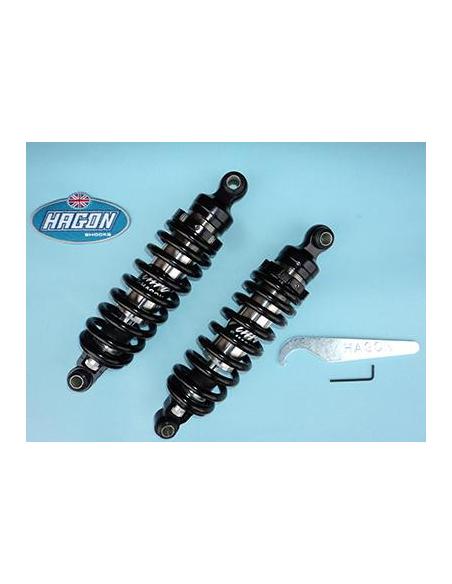 AMORTISSEURS HAGON NITRO NOIR 12.6" (320MM) DYNA STREET BOB