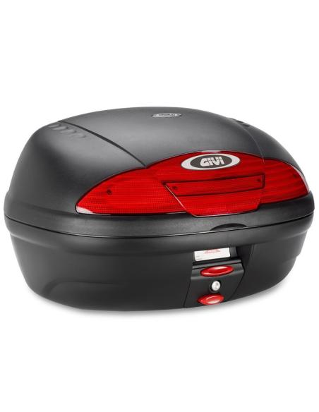 BAÚ GIVI E450N SIMPLY II MONOLOCK CATADRYOPTIC VERMELHO
