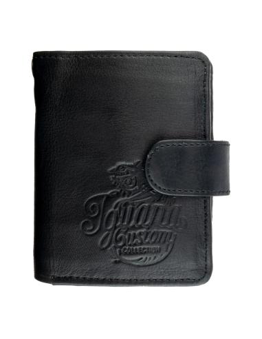 PORTEFEUILLE EN CUIR AVEC FERMOIR IGUANE COLLECTION PERSONNALISÉE