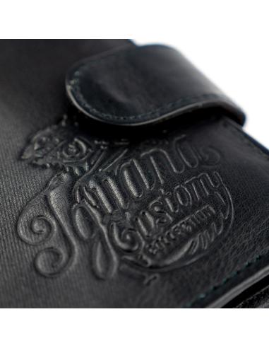 Leather Wallet With Clasp Iguana Custom Collection