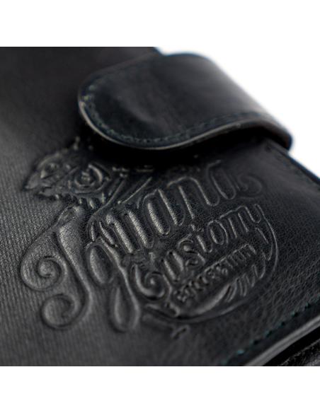 Leather Wallet With Clasp Iguana Custom Collection