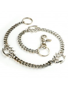 CHAIN WITH AMERICAN CUFFS FOR WALLET