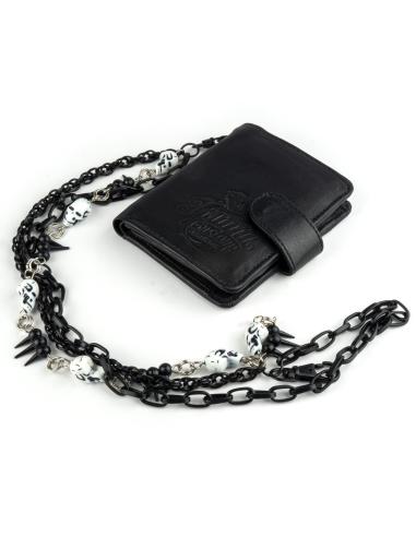 Comprar Cadena Para Cartera Triple Con Pinchos Y Calaveras a precio de oferta