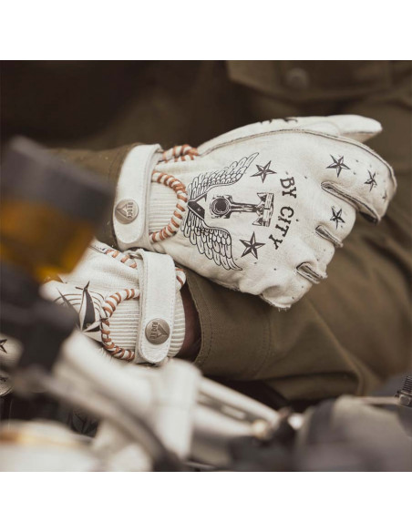 GUANTI BYCITY SECOND SKIN TATTOO II BIANCHI