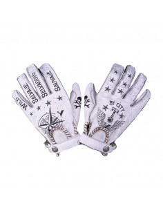 GUANTI BYCITY SECOND SKIN TATTOO II BIANCHI