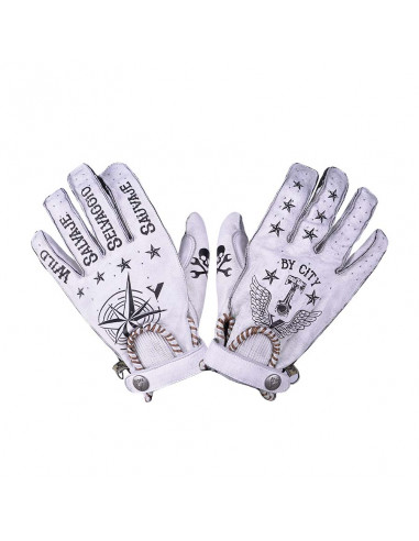 GUANTI BYCITY SECOND SKIN TATTOO II BIANCHI