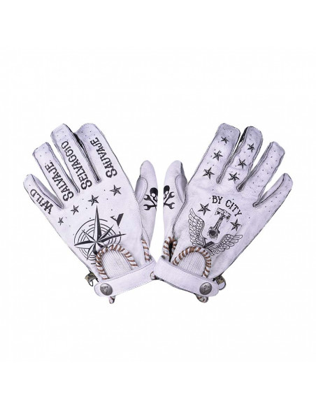 GUANTI BYCITY SECOND SKIN TATTOO II BIANCHI
