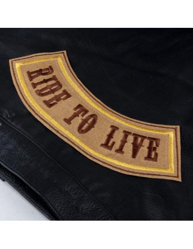 RIDE TO LIVE PATCH EMBROIDERED 28X8 APROX