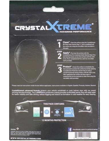 TRAITEMENT ANTI SOLEIL ET PLUIE CRYSTALXTREME POUR PARE-BRISE ET VISOR