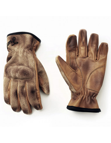 SUMMER GLOVES IN BUFFALO LEATHER FLAT BY FUEL