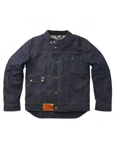 DENIM JACKET WITH PROTECTIONS GREASY BY FUEL