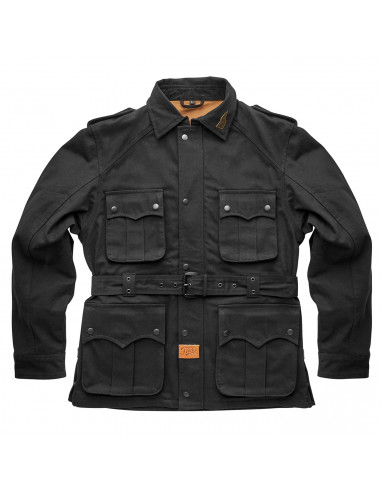 BLACK JACKET WITH PROTECTIONS SAFARI BY FUEL