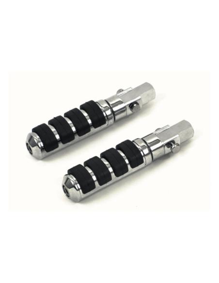 Comfort Chrome Footrests 3/8-24 | Sale Price
