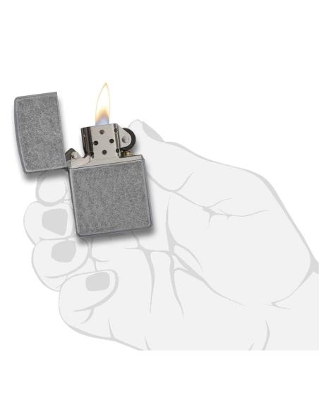 BRIQUET ZIPPO FINITION ARGENT ANTIQUE