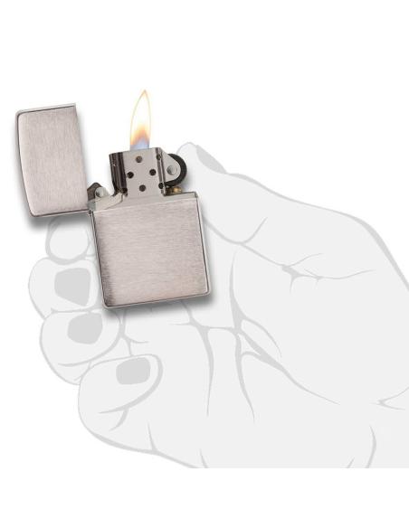 ISQUEIRO ZIPPO ARMOR CROMADO ESCOVADO