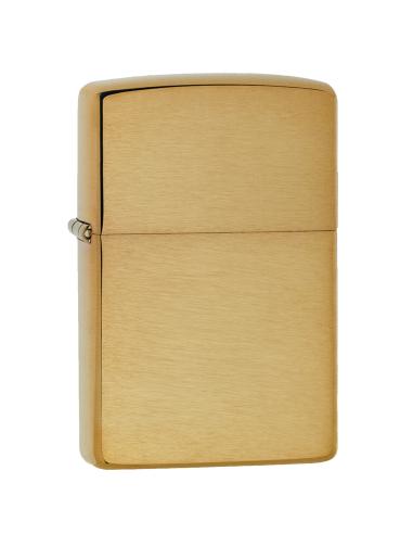 BRIQUET ZIPPO EN LAITON BROSSÉ BLINDÉ