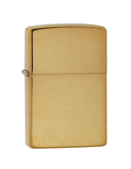 BRIQUET ZIPPO EN LAITON BROSSÉ BLINDÉ