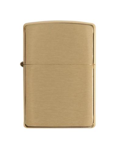 BRIQUET ZIPPO EN LAITON BROSSÉ BLINDÉ