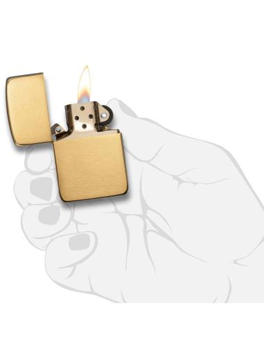 LIGHTER 1941 REPLICA BRUSHED BRASS ZIPPO