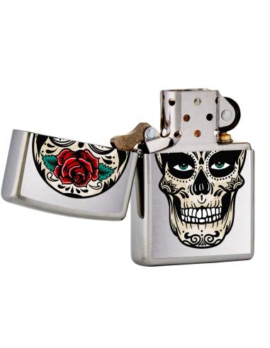 Briquet Avec Tête De Mort Mexicaine Briquet Zippo
