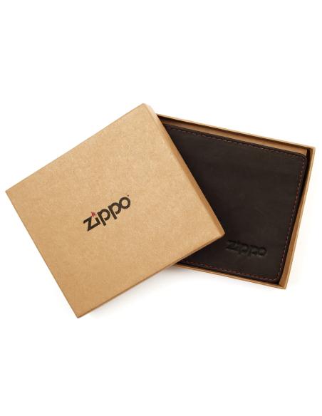 ZIPPO MOCHA HORIZONTAL BIFOLD WALLET