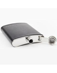 CANTIL DE AÇO COM PELE PRETA DE ZIPPO 2