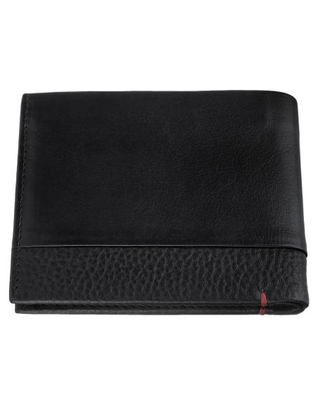 PORTE-CARTES EN CUIR NAPPA NOIR ZIPPO
