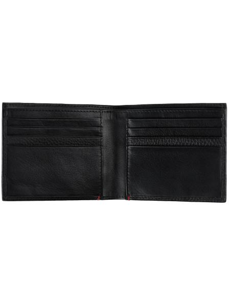 PORTE-CARTES EN CUIR NAPPA NOIR ZIPPO
