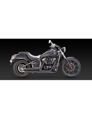 EXHAUST TWIN SLASH FITS VN900 06-UP