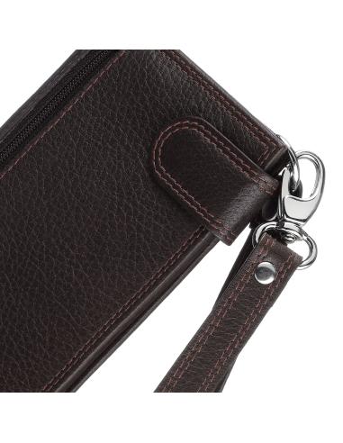 BROWN LEATHER TOBACCO POUCH BY ZIPPO
