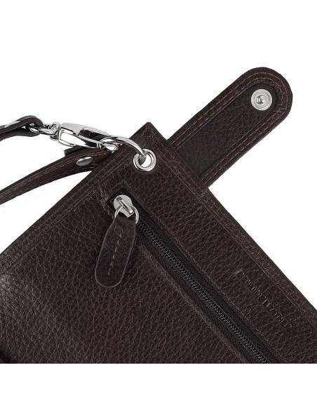 BROWN LEATHER TOBACCO POUCH BY ZIPPO