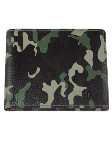 CARTEIRA DE CARTÃO DE CAMUFLAGEM VERDE ZIPPO