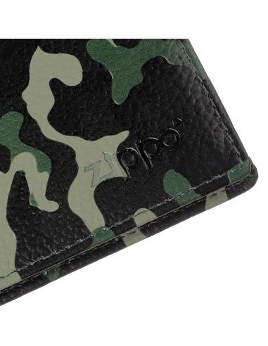 CARTEIRA DE CARTÃO DE CAMUFLAGEM VERDE ZIPPO