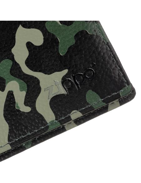 CARTEIRA DE CARTÃO DE CAMUFLAGEM VERDE ZIPPO